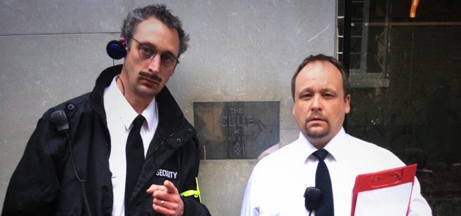 Comedy Waiters and Comedy Security Guards at the Club at the IVY London 